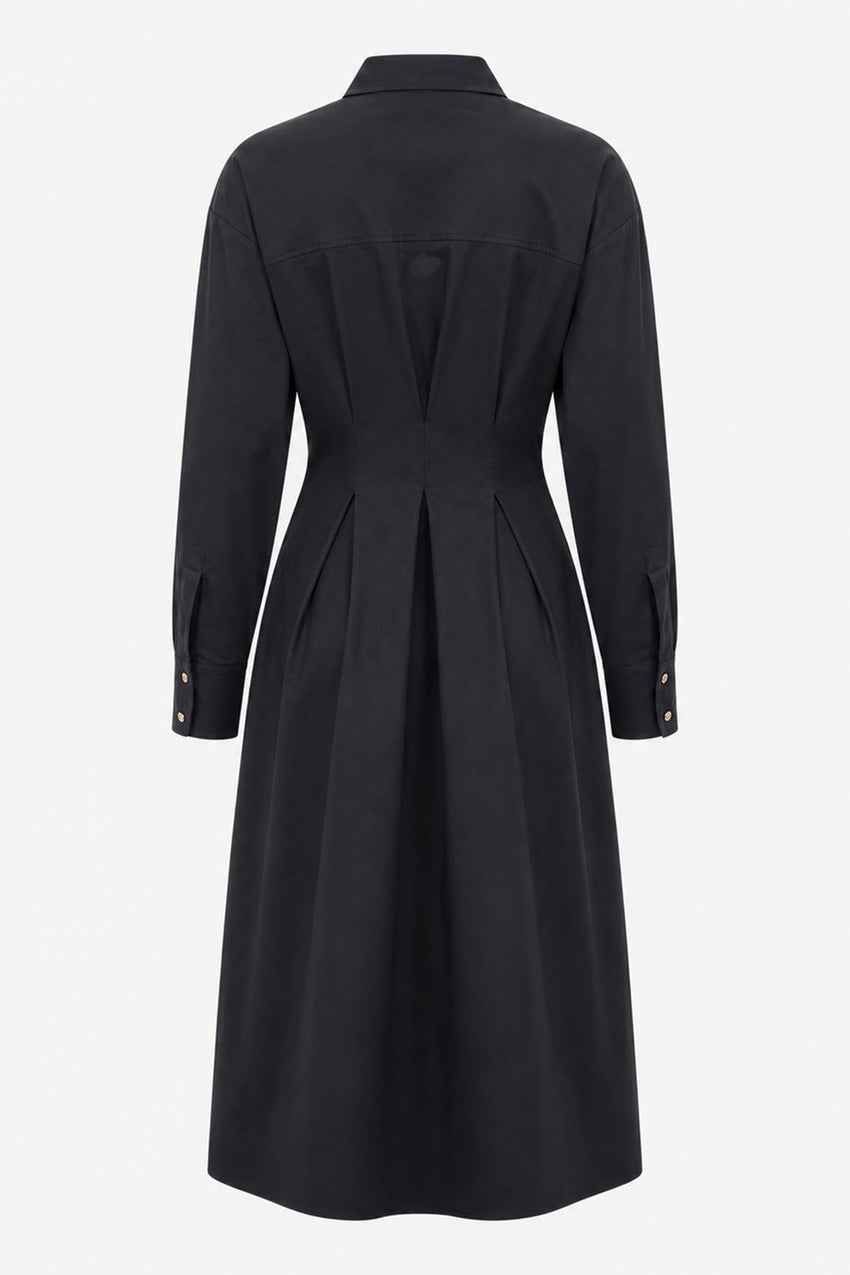 Connie Midi Dress – BLACK