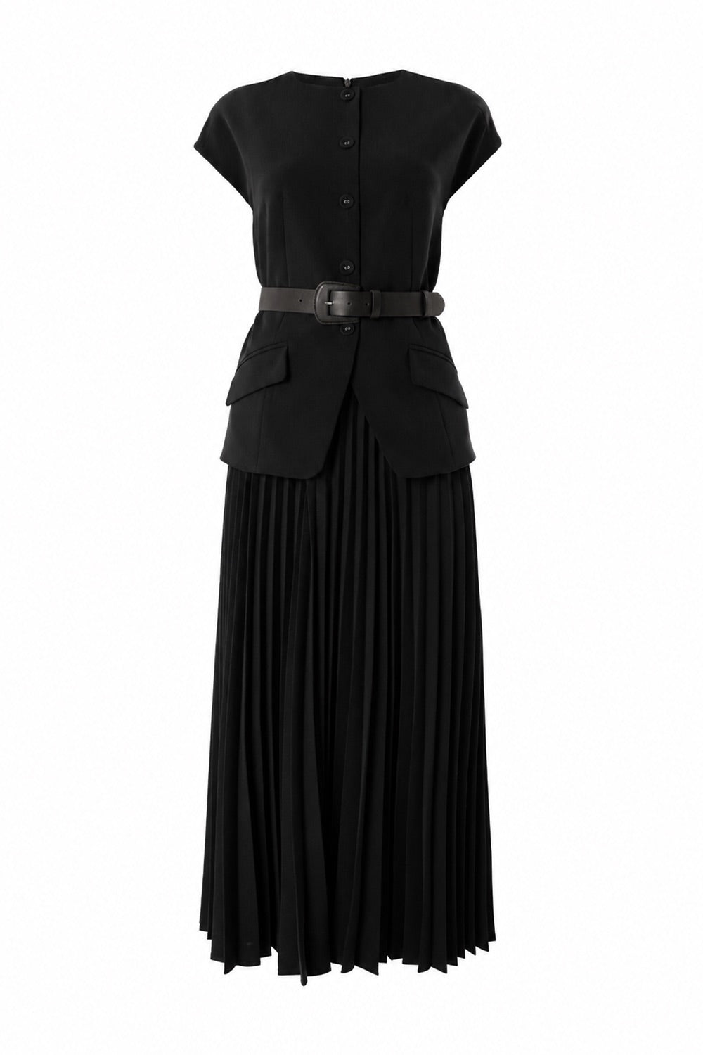 Jolie Midi Dress - BLACK