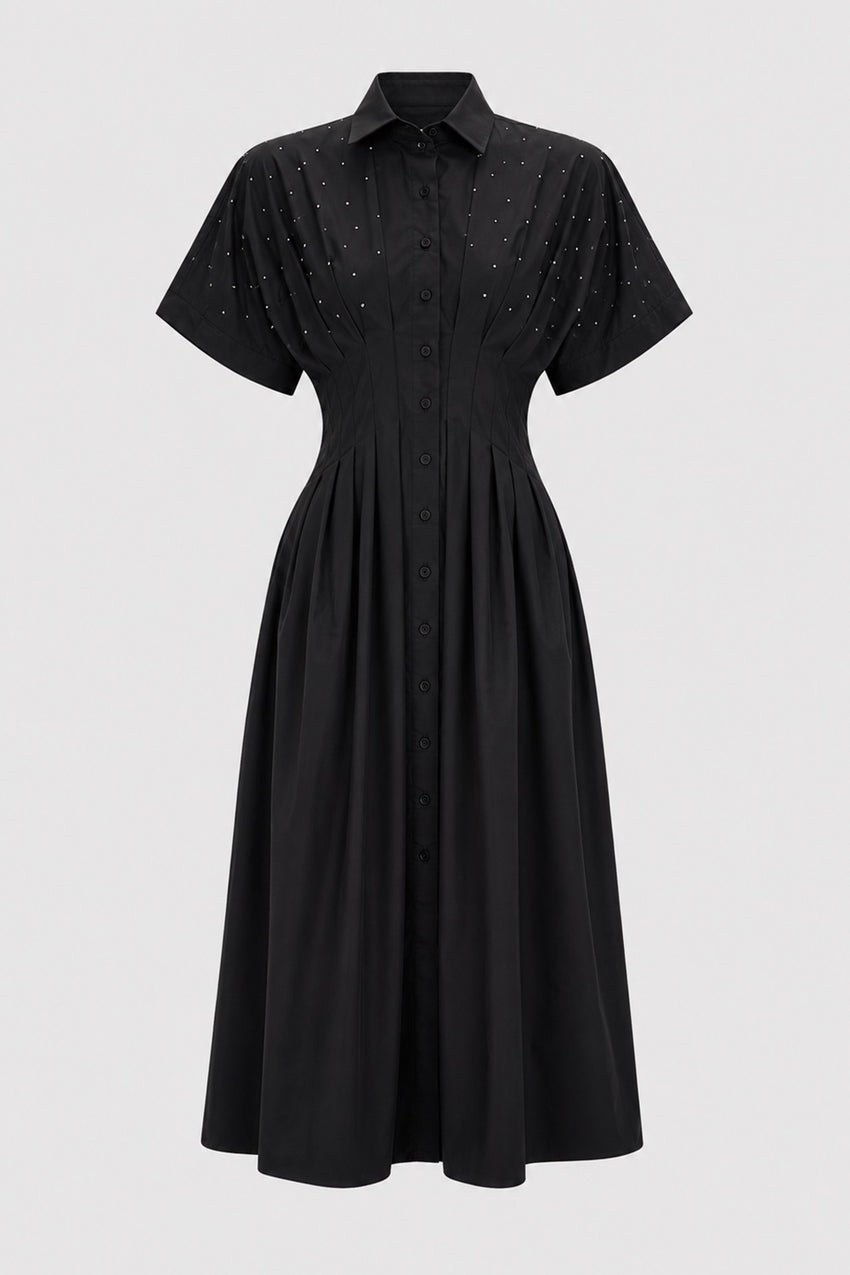 Jream Midi Dress – BLACK