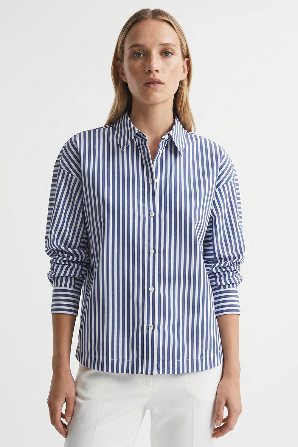 Emersyn Cotton Shirt - BLUE