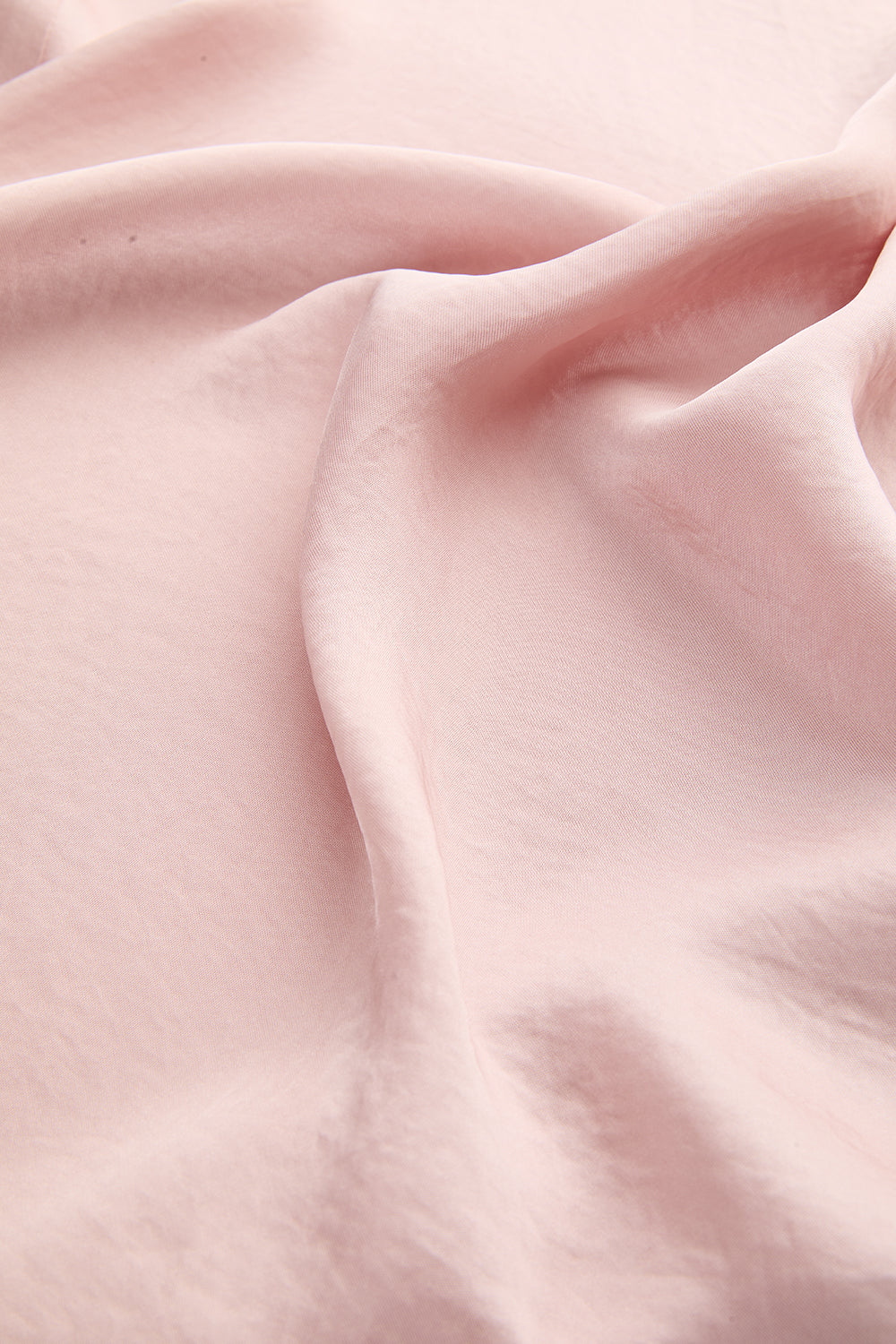 Satin Midi Skirt with Elastic Back - PINK