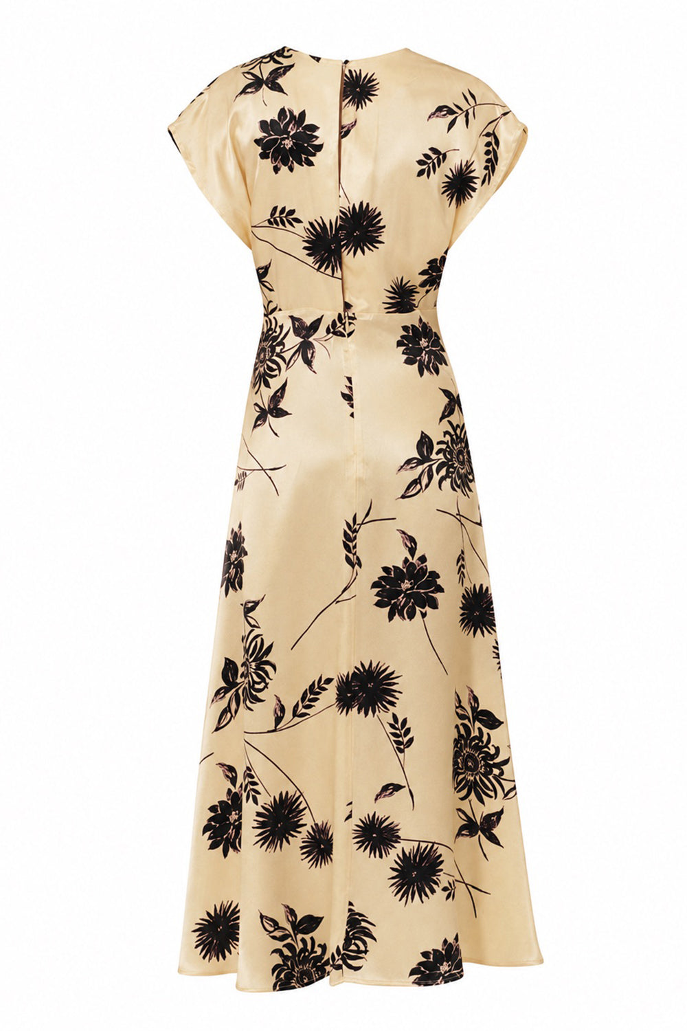 Navy Midi Dress - ECRU