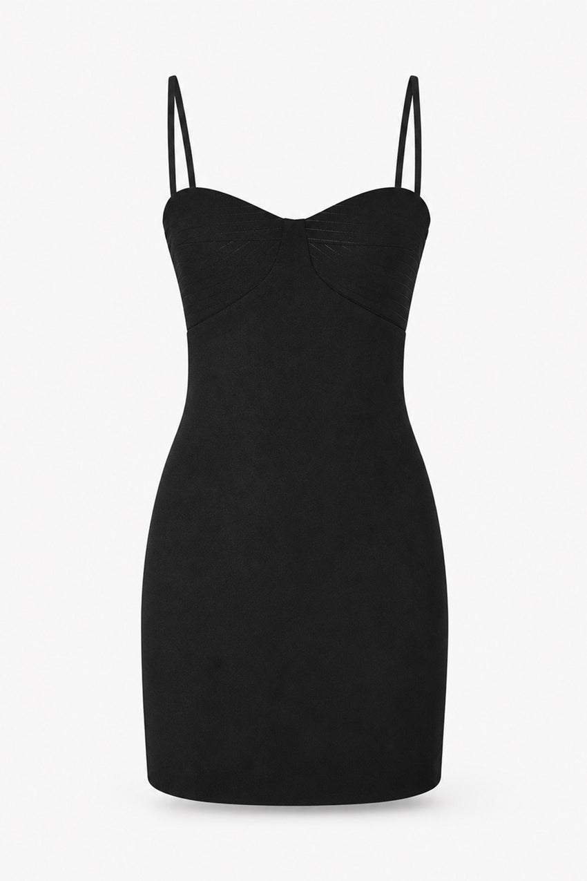 Renata Mini Dress - BLACK