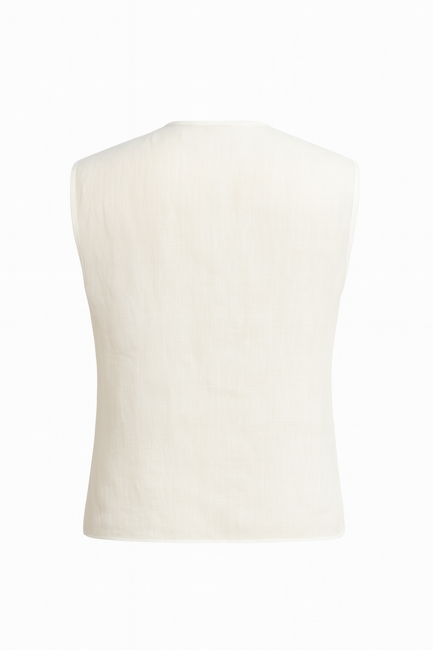 Chanler Sleveeless Lace Blouse - ECRU