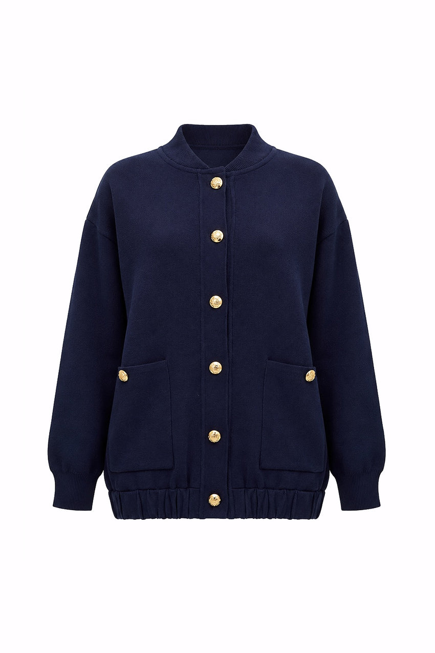 Barbara Knit Cardigan – NAVY