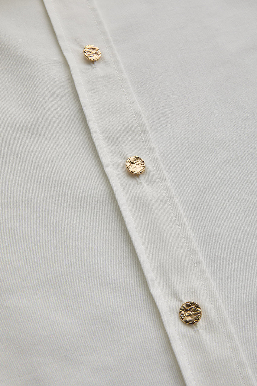 Button Detailed Regular Cotton Shirt