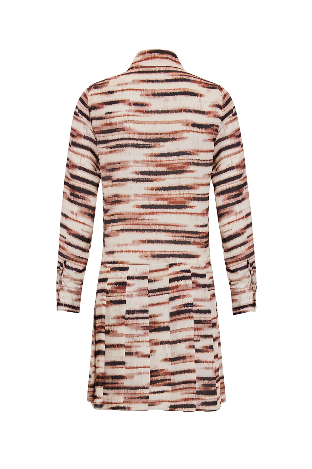 Playful Multicolor Mini Dress with Shirt Collar