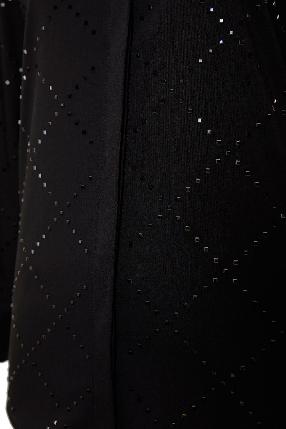 High Waist Slim Fit Woven Black Pants