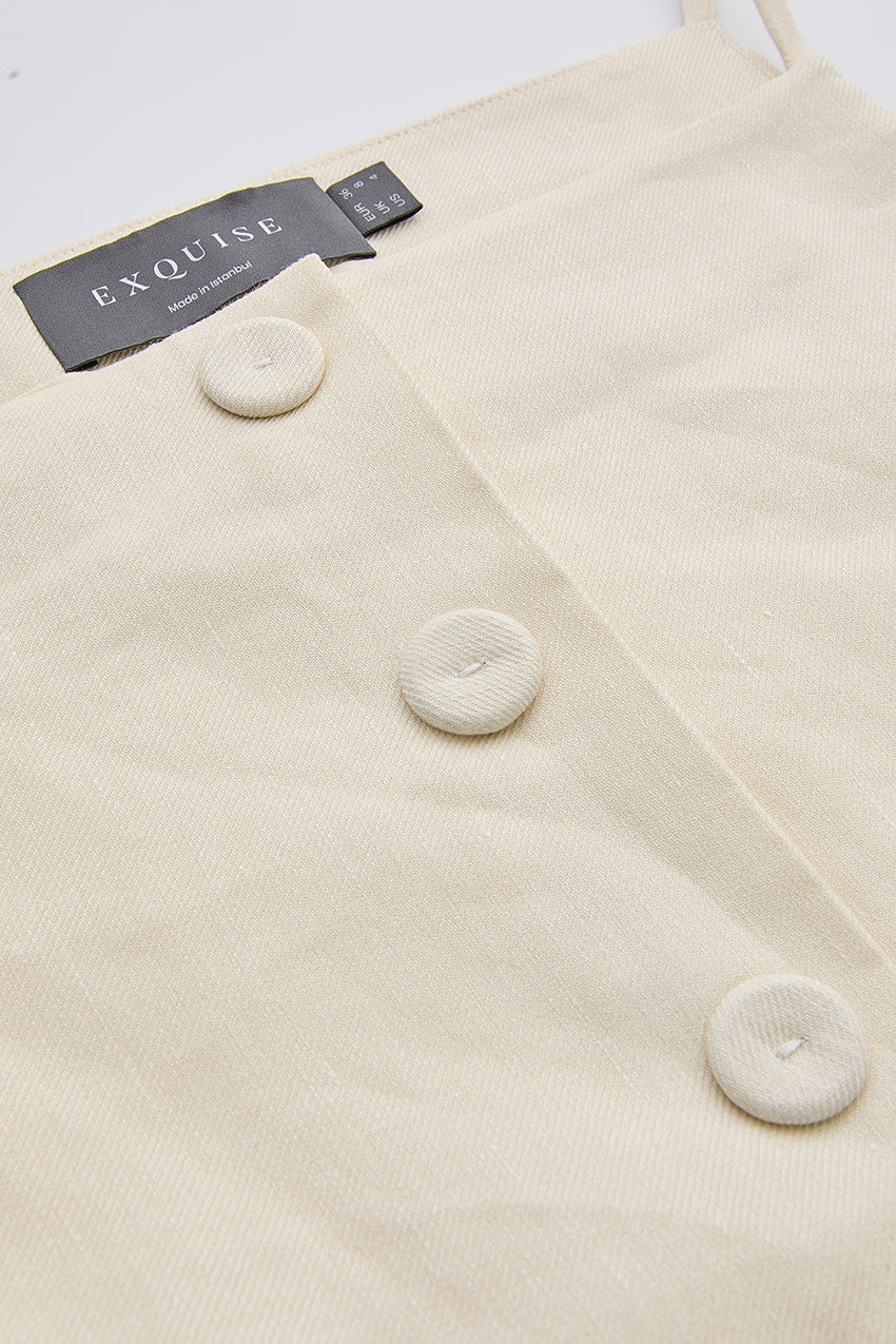 Rebeca Sleeveless Blouse - CREAM