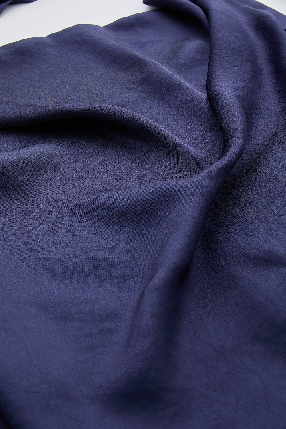 Tasha Cross Neckline Blouse - NAVY BLUE