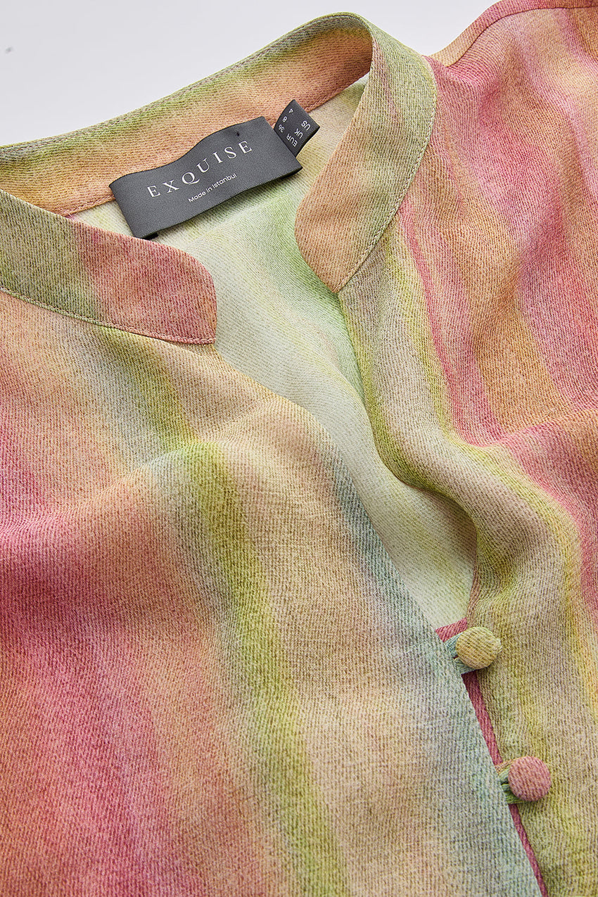Nadine Short Sleeve Blouse - MULTI COLOR