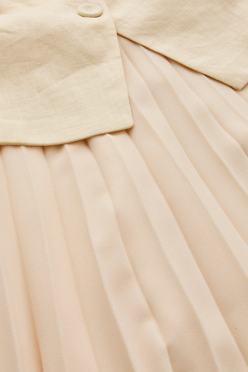 Tank Top  Midi Dress - BEIGE