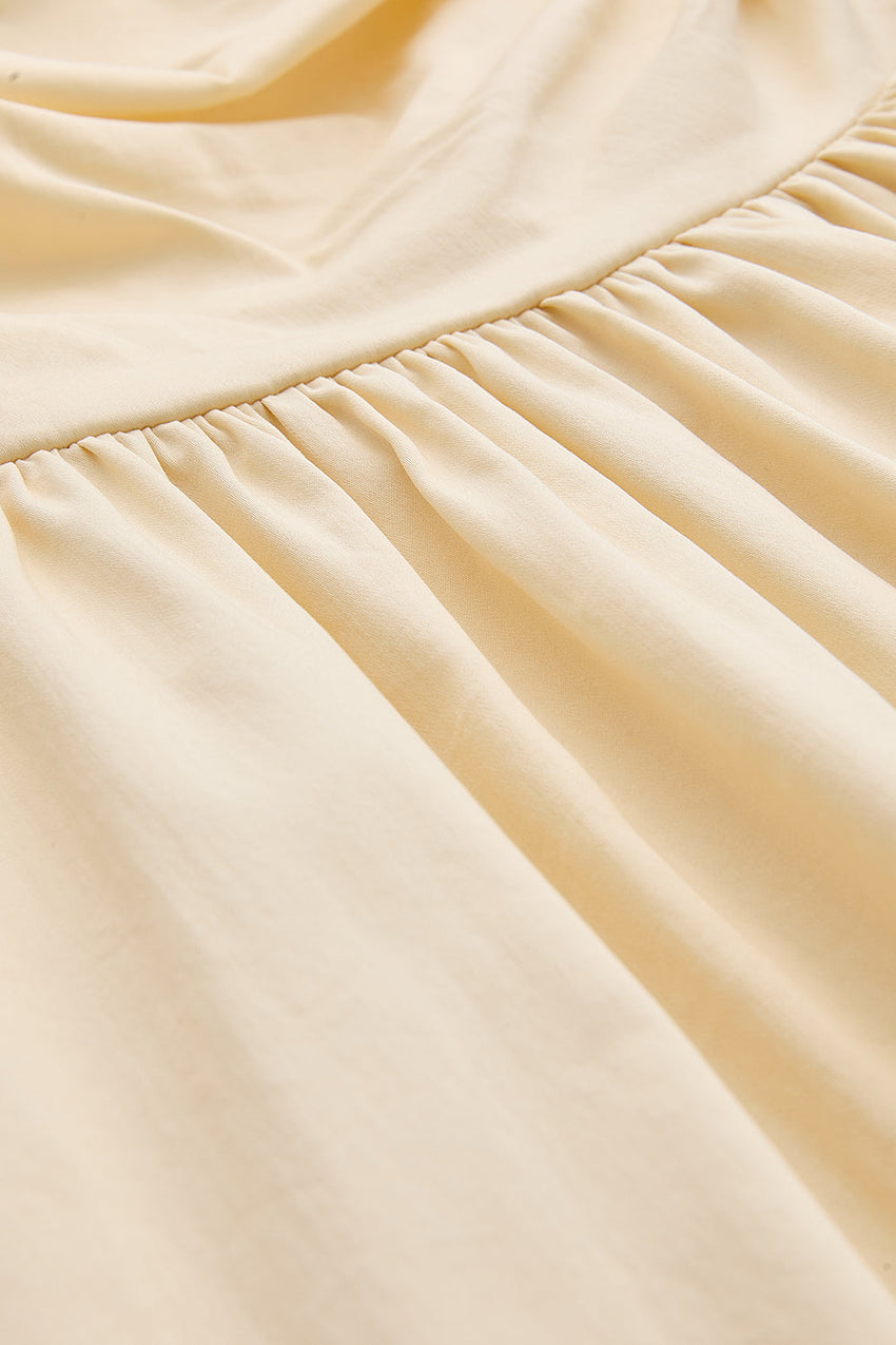 Spaghetti Straps Midi Dress - BONE