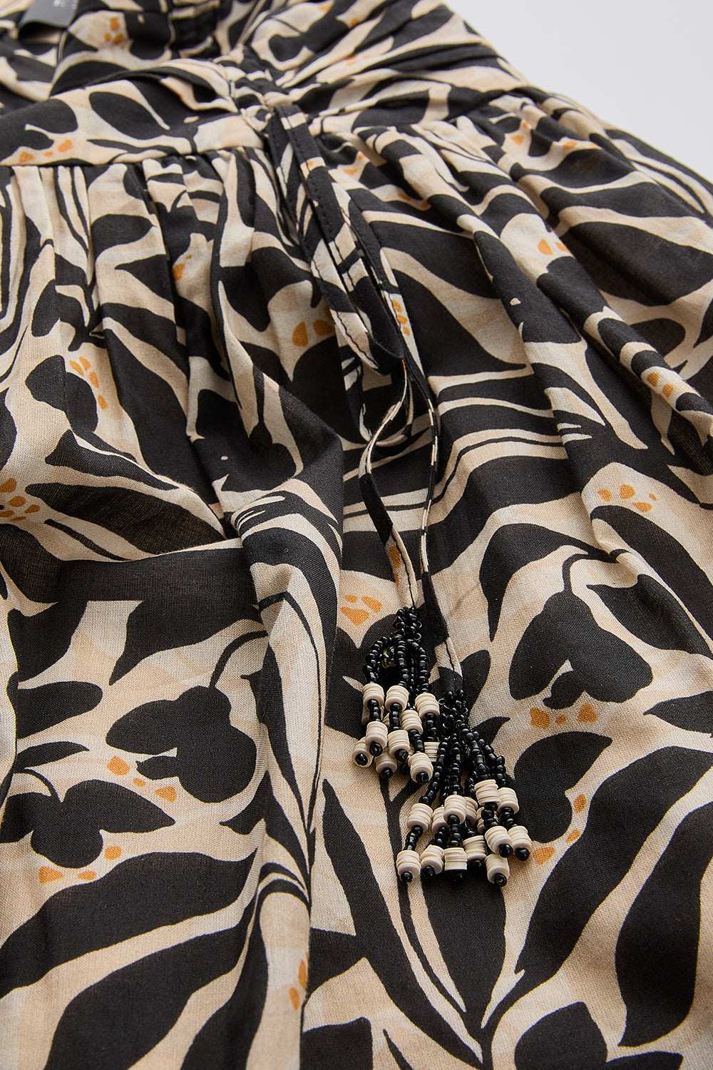 V Neck Printed Blouse - MULTI COLOR