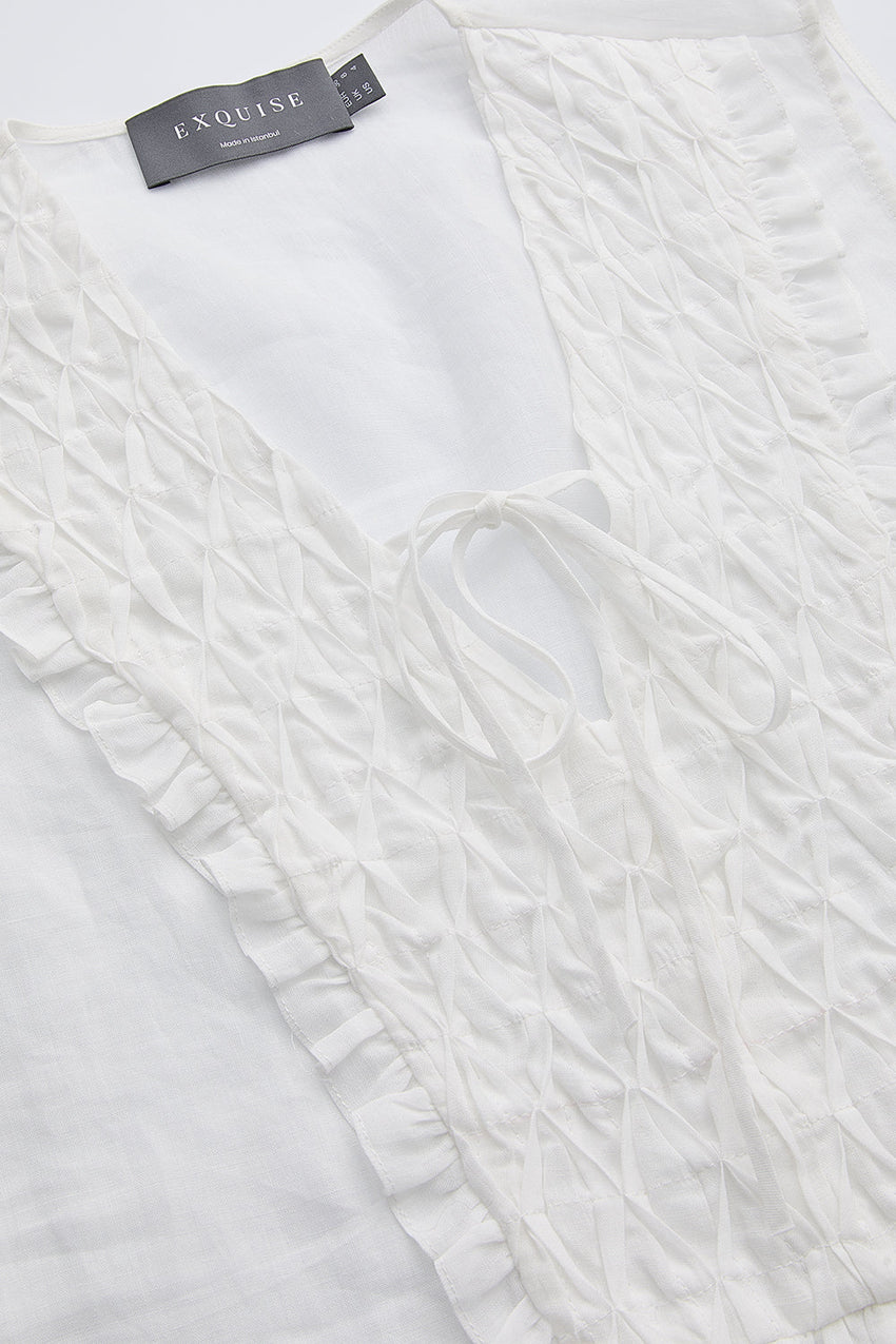 Chanler Sleveeless Lace Blouse - ECRU