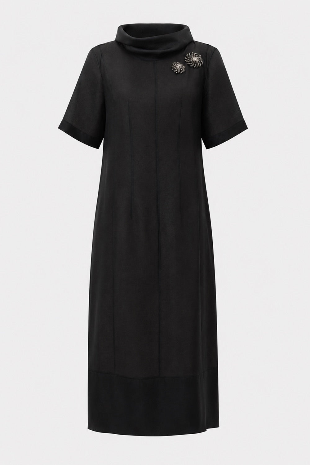 Jadiyn Midi Dress - BLACK