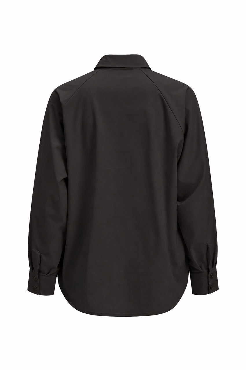 Jaelyn Embellished Shirt – BLACK