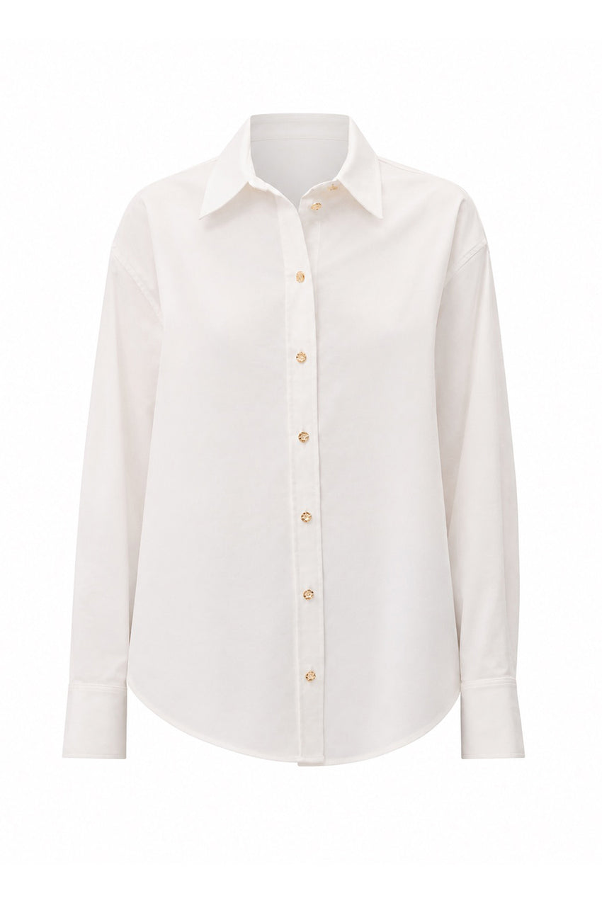 Jewel Cotton Shirt - ECRU