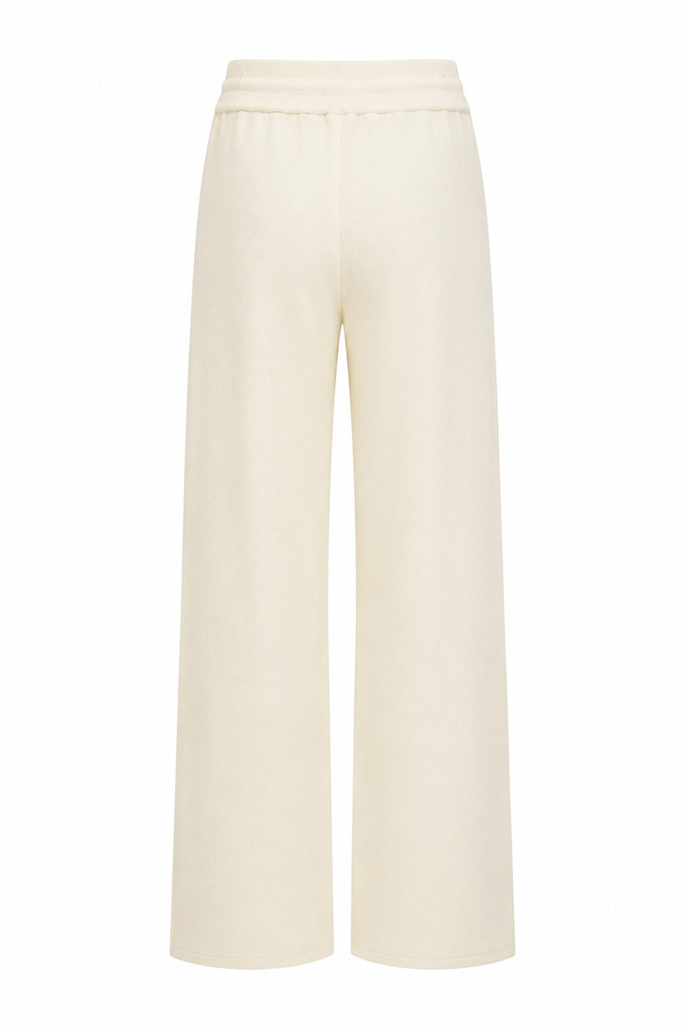 Drawstring Knitted Trousers – ECRU