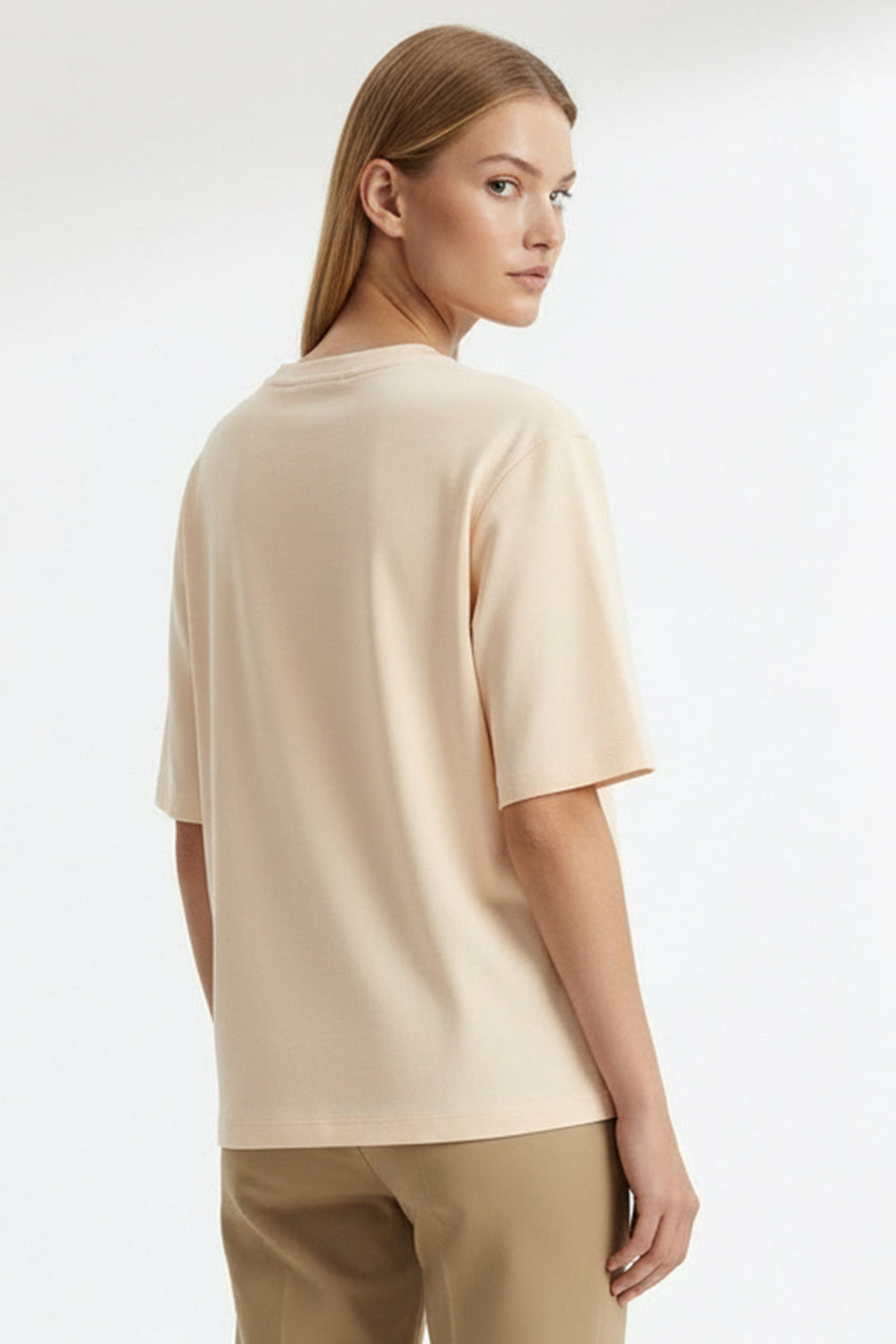 Lexaa Knitted Tshirt - CREAM