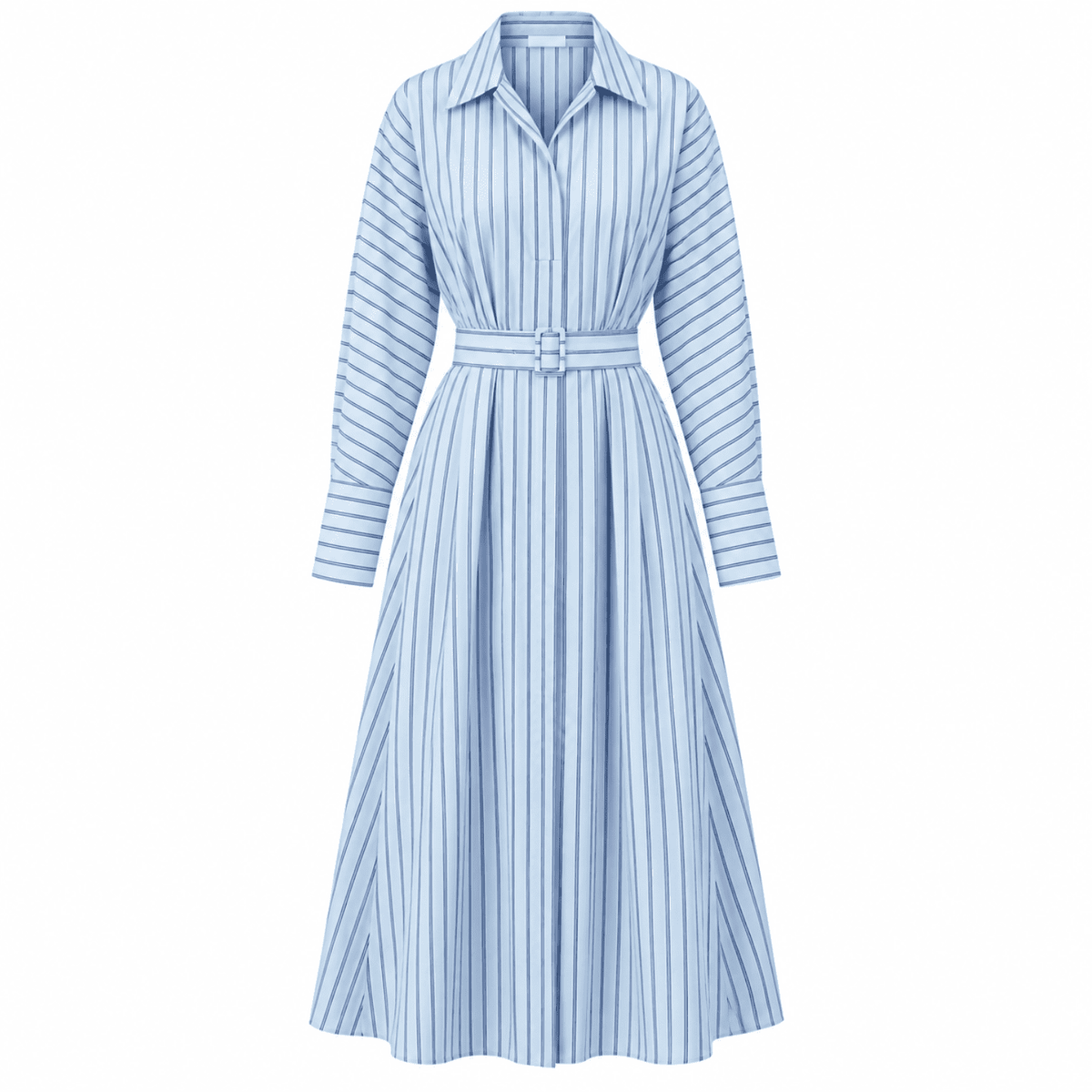 Bogie Raglan Sleeve Belted Midi Dress - Multi Color