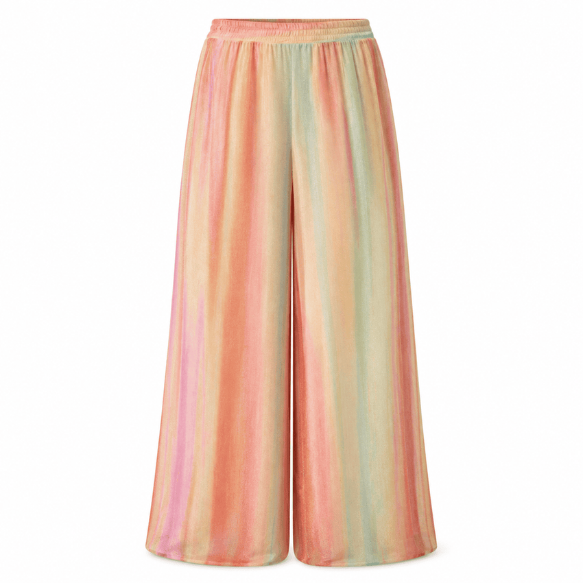 Absolon Elastic Waist Lined Pants - Multi Color