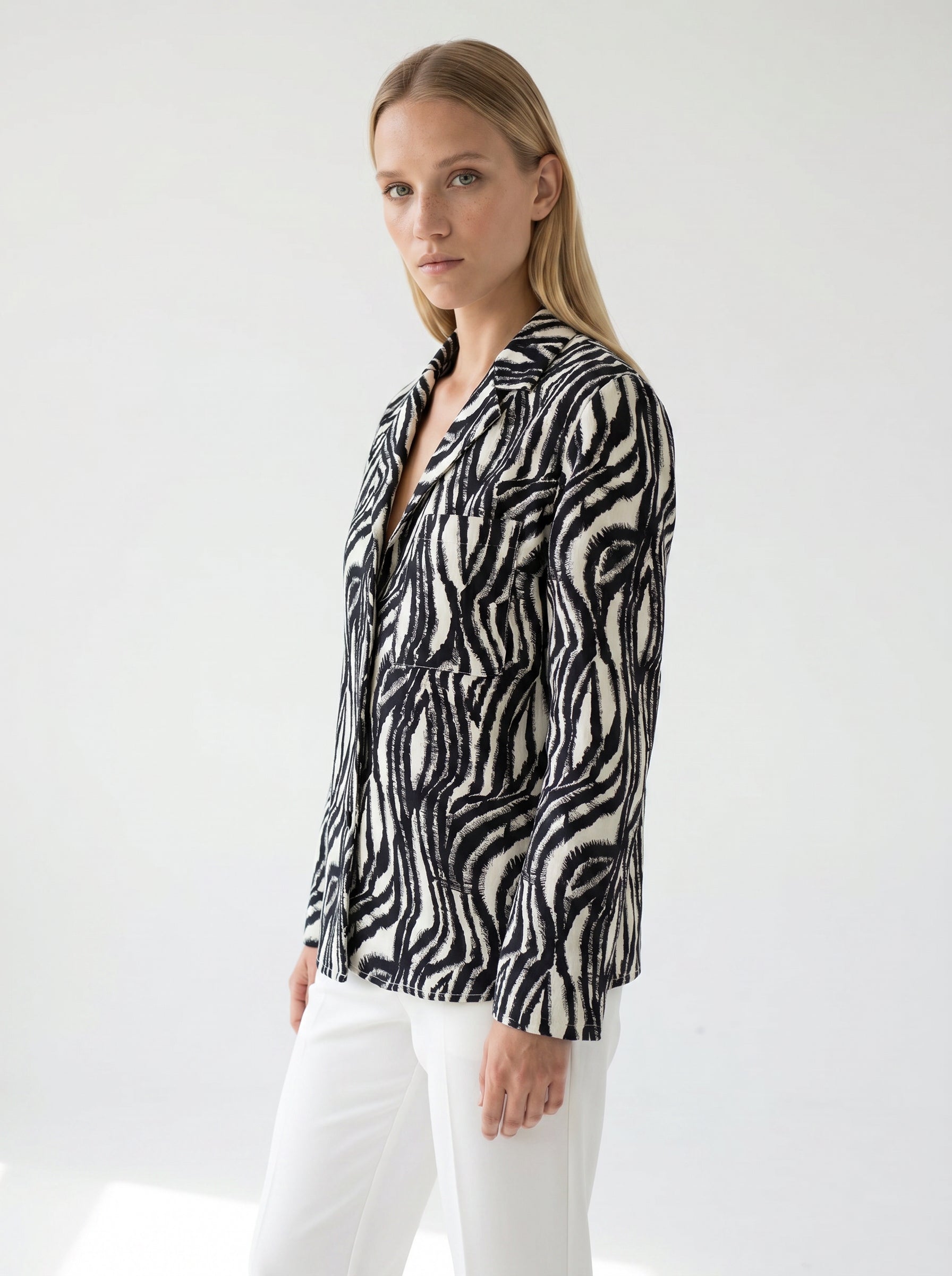 Adelaide Zebra Print Shirt - MULTI COLOR
