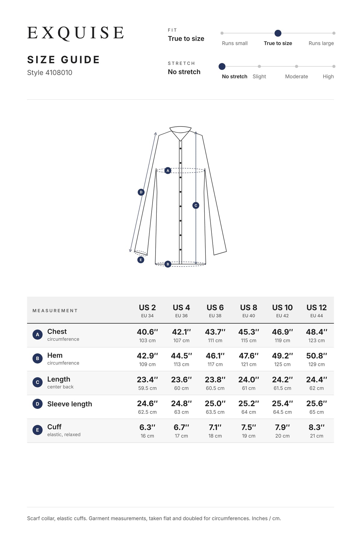 Size guide 4108010