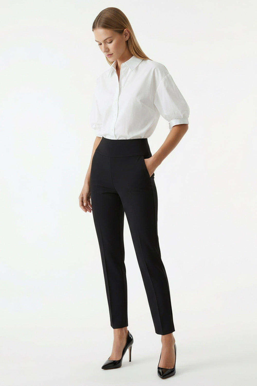 High Waist Tapered Pants