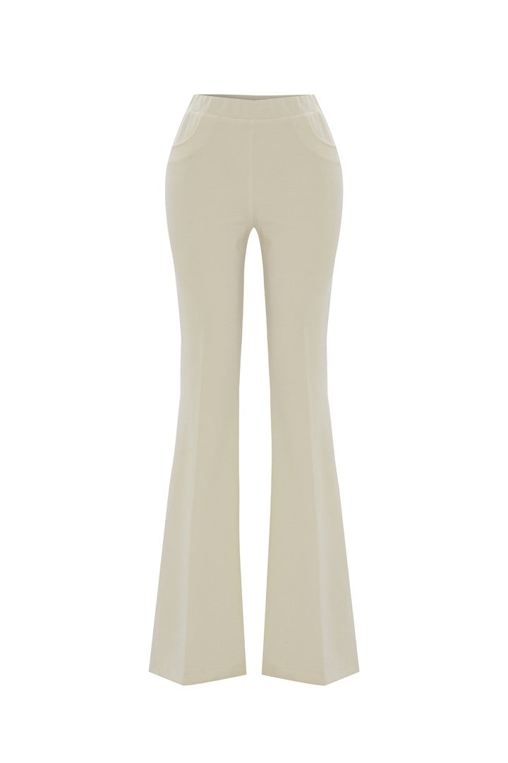 Flared Trousers - ECRU