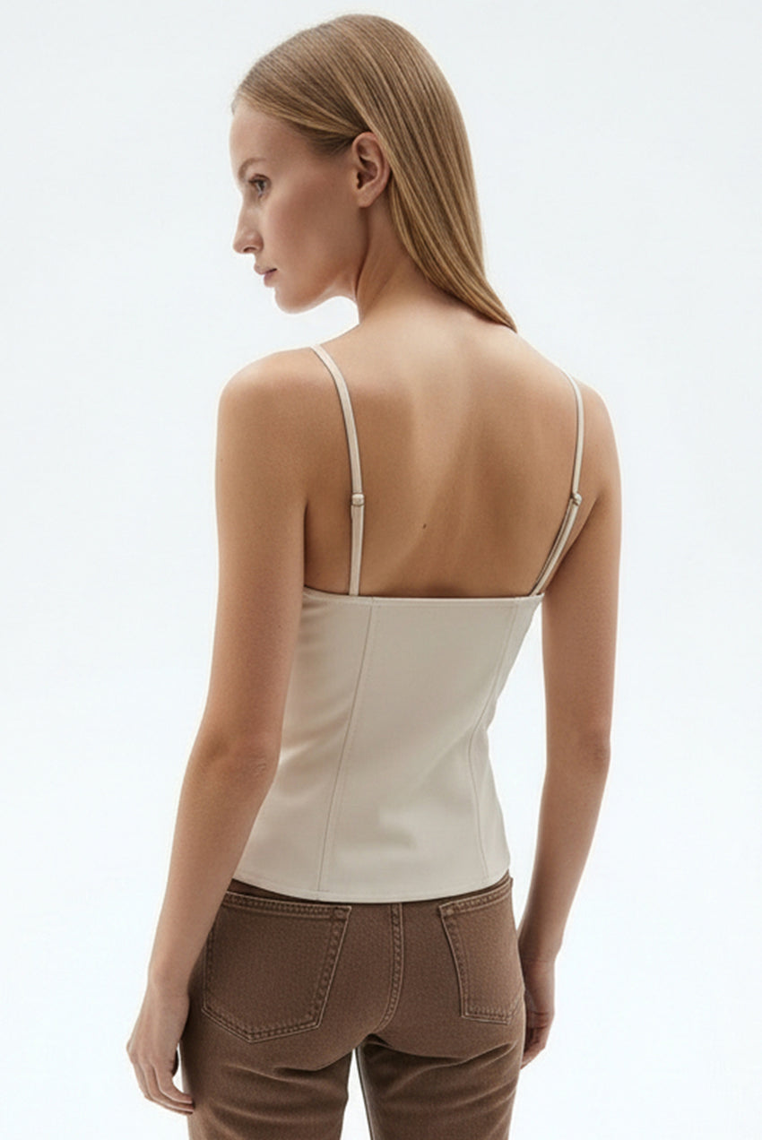 Chic Sleeveless Blouse with V-Neckline