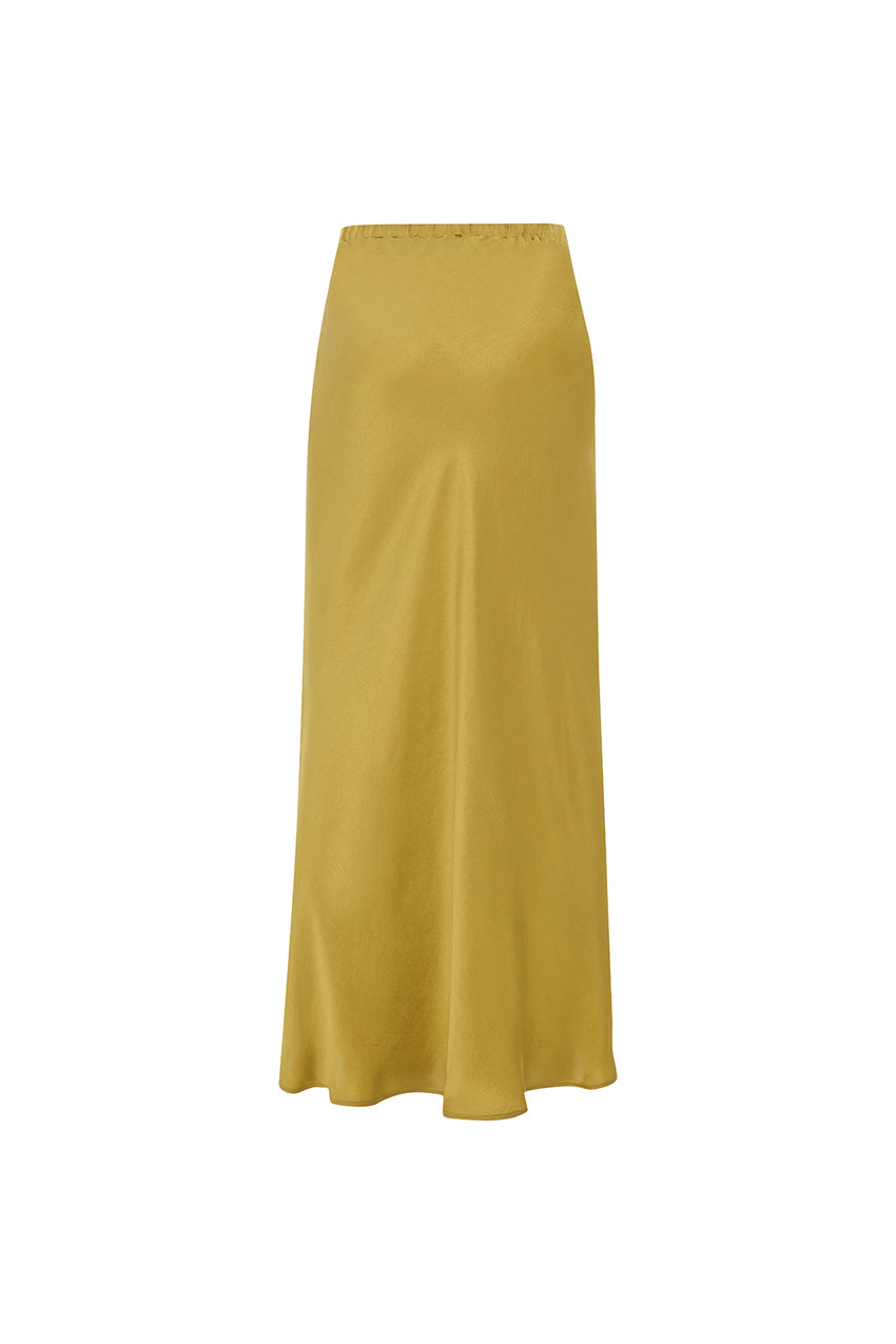 Liv Lime Pocketed Midi Skirt