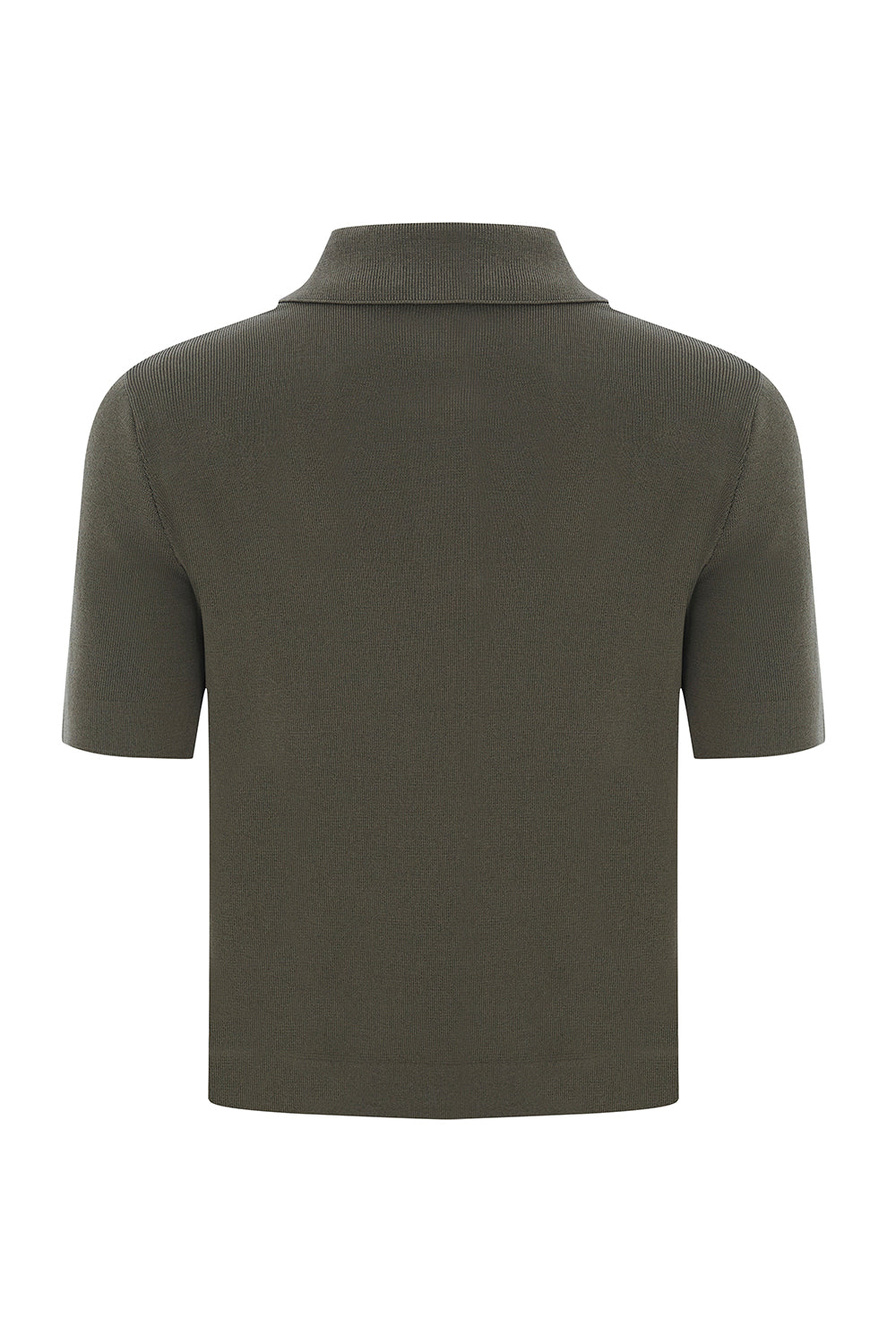 Jaylah Short Sleeve Shirt Collar Sweater