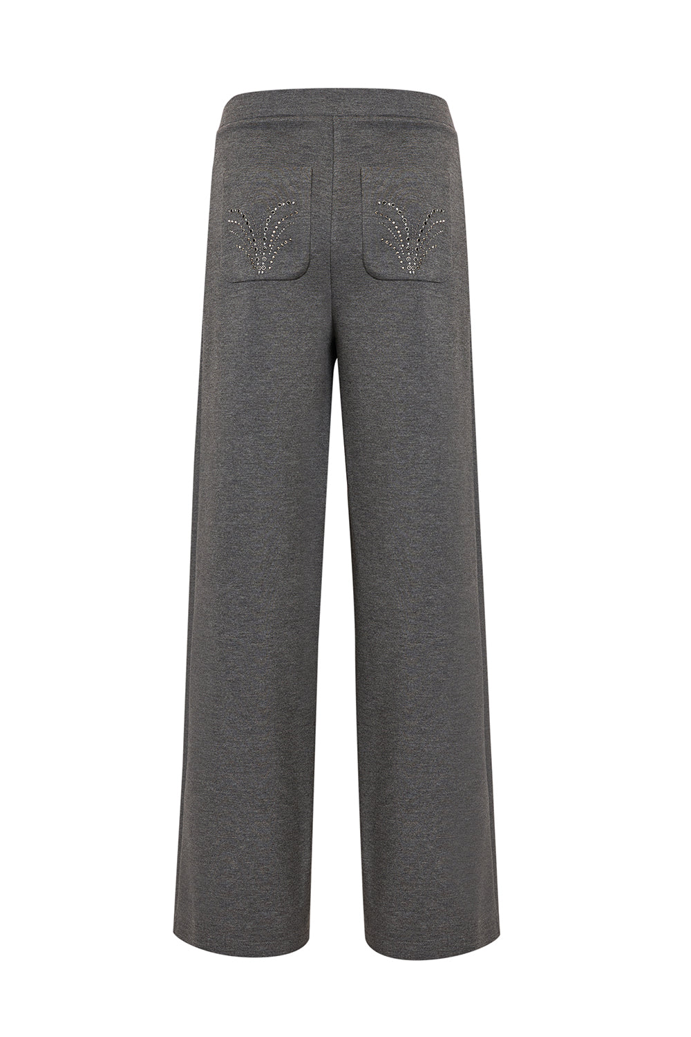 Drawstring Waist Knit Pants – GREY