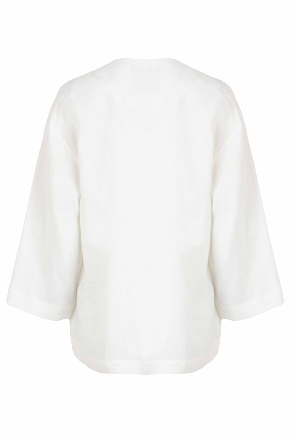 Relaxed Fit Jacket with Embroidery and Self-Fabric Belt