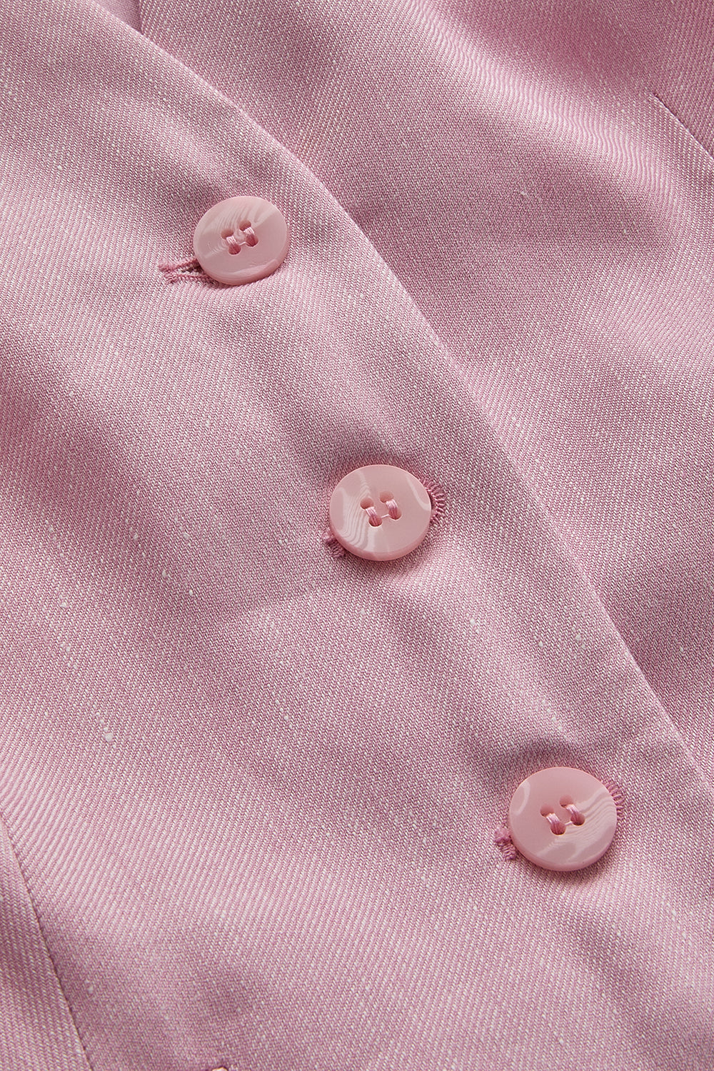 Waist-Fitted Linen Vest - PINK