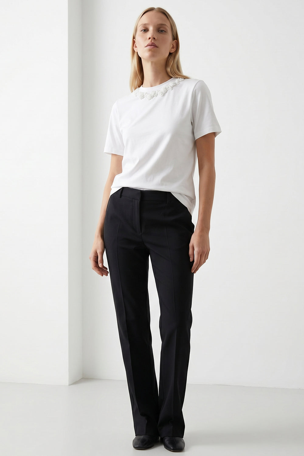 Liliana Knit Tshirt – BONE