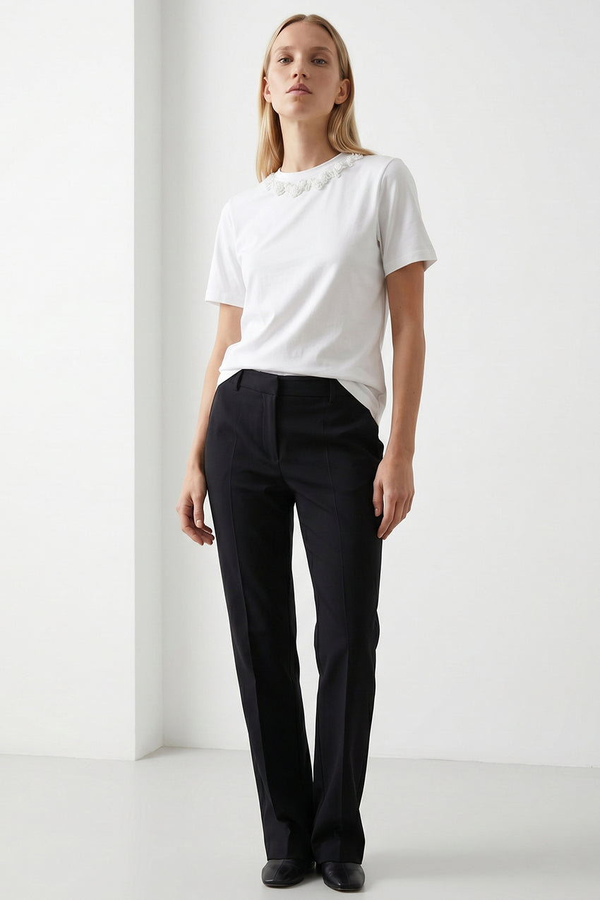 Liliana Knit Tshirt – BONE