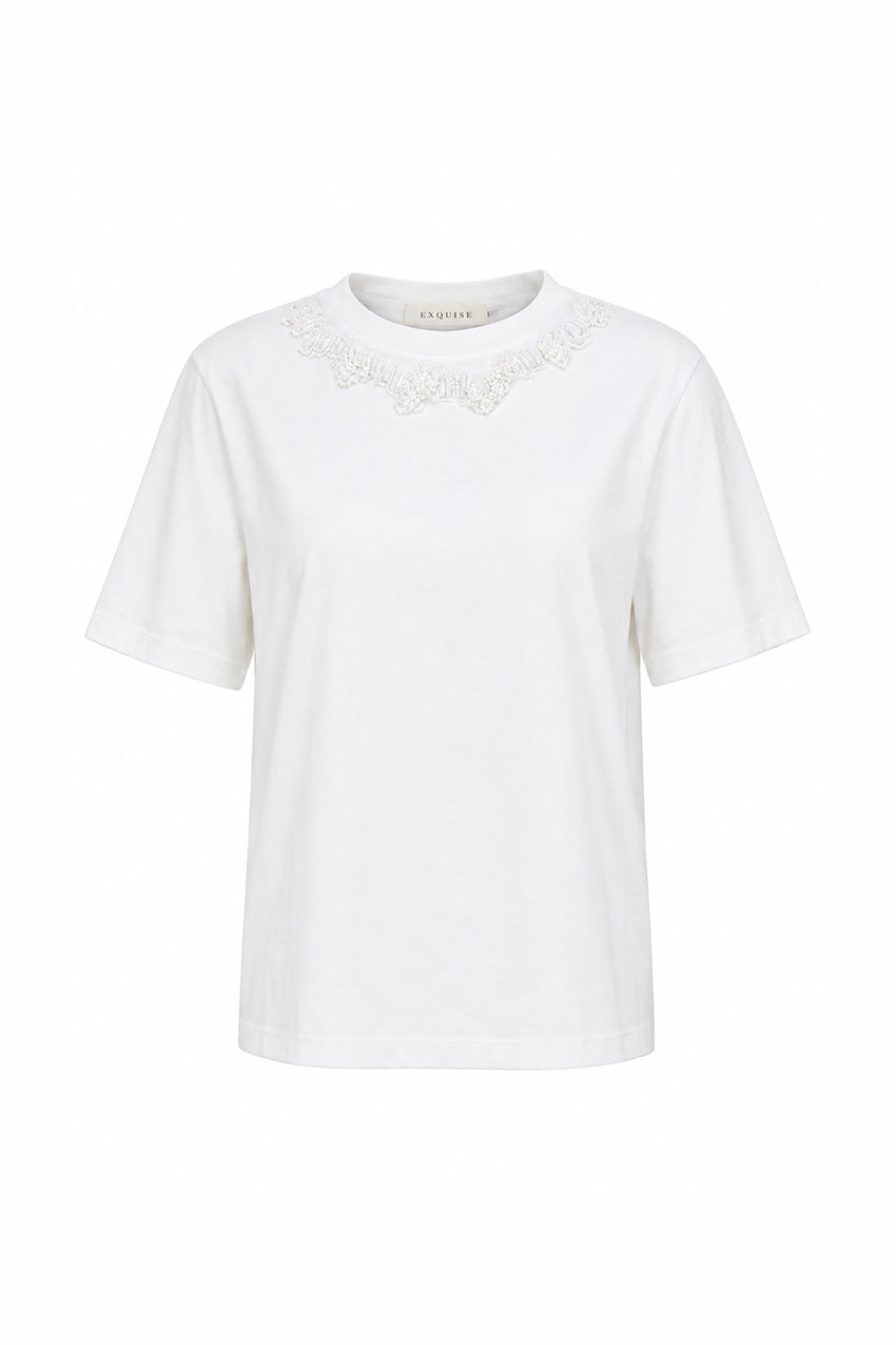 Liliana Knit Tshirt – BONE