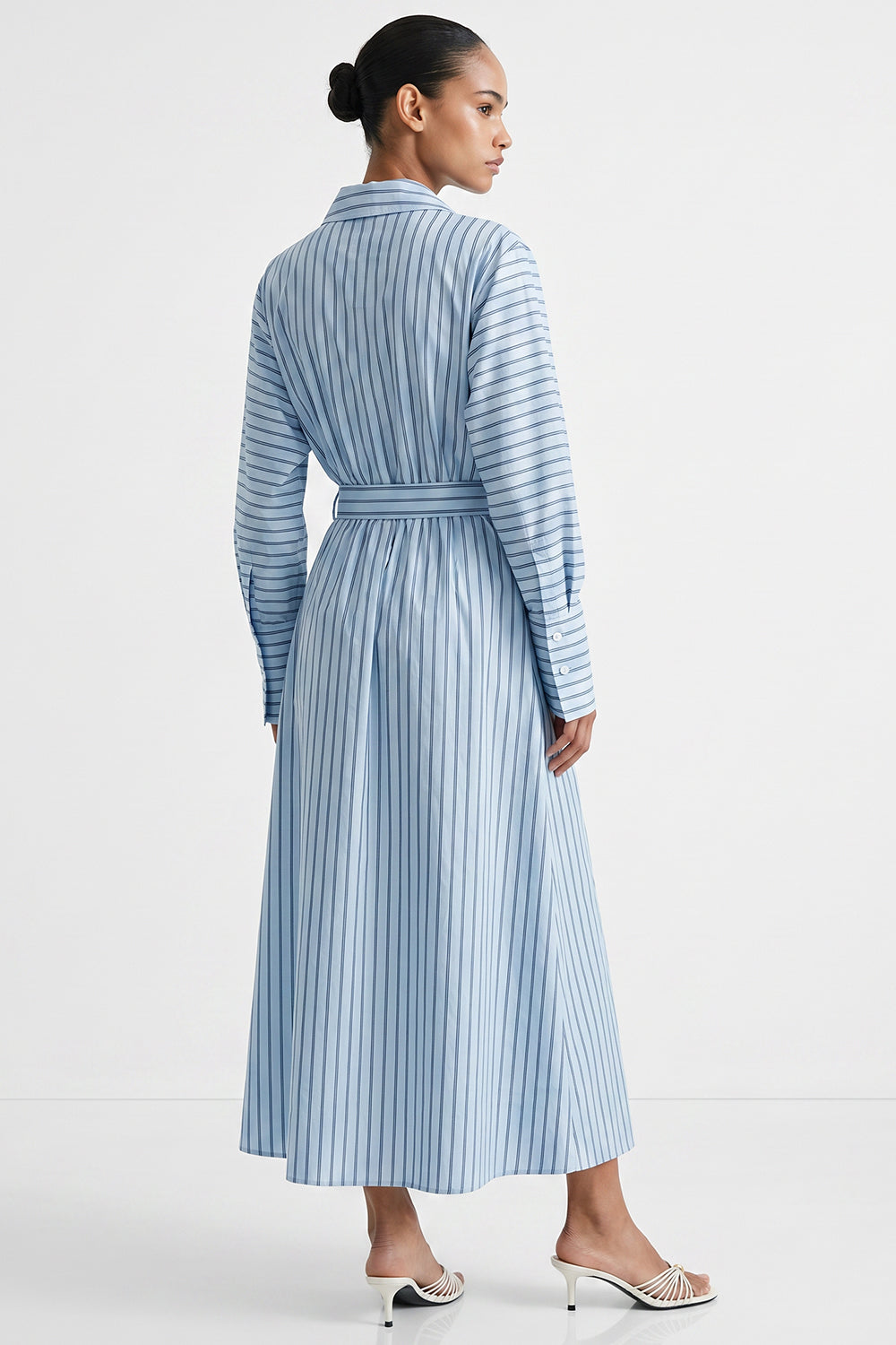 Bogie Raglan Sleeve Belted Midi Dress - MULTI COLOR