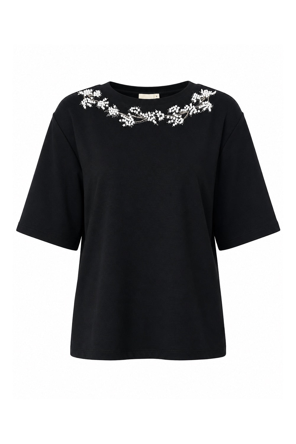 Lexaa Knitted Tshirt - BLACK
