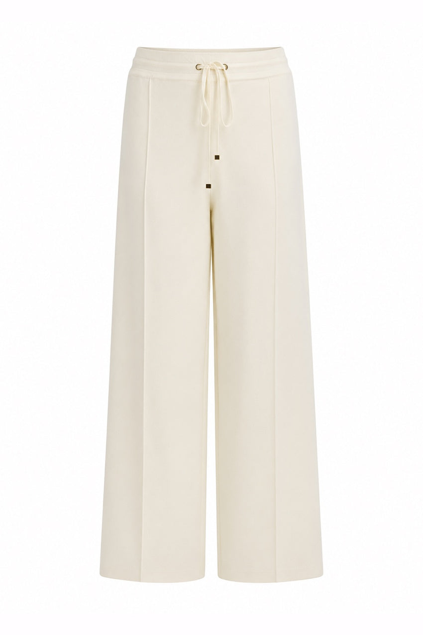 Drawstring Knitted Trousers – ECRU