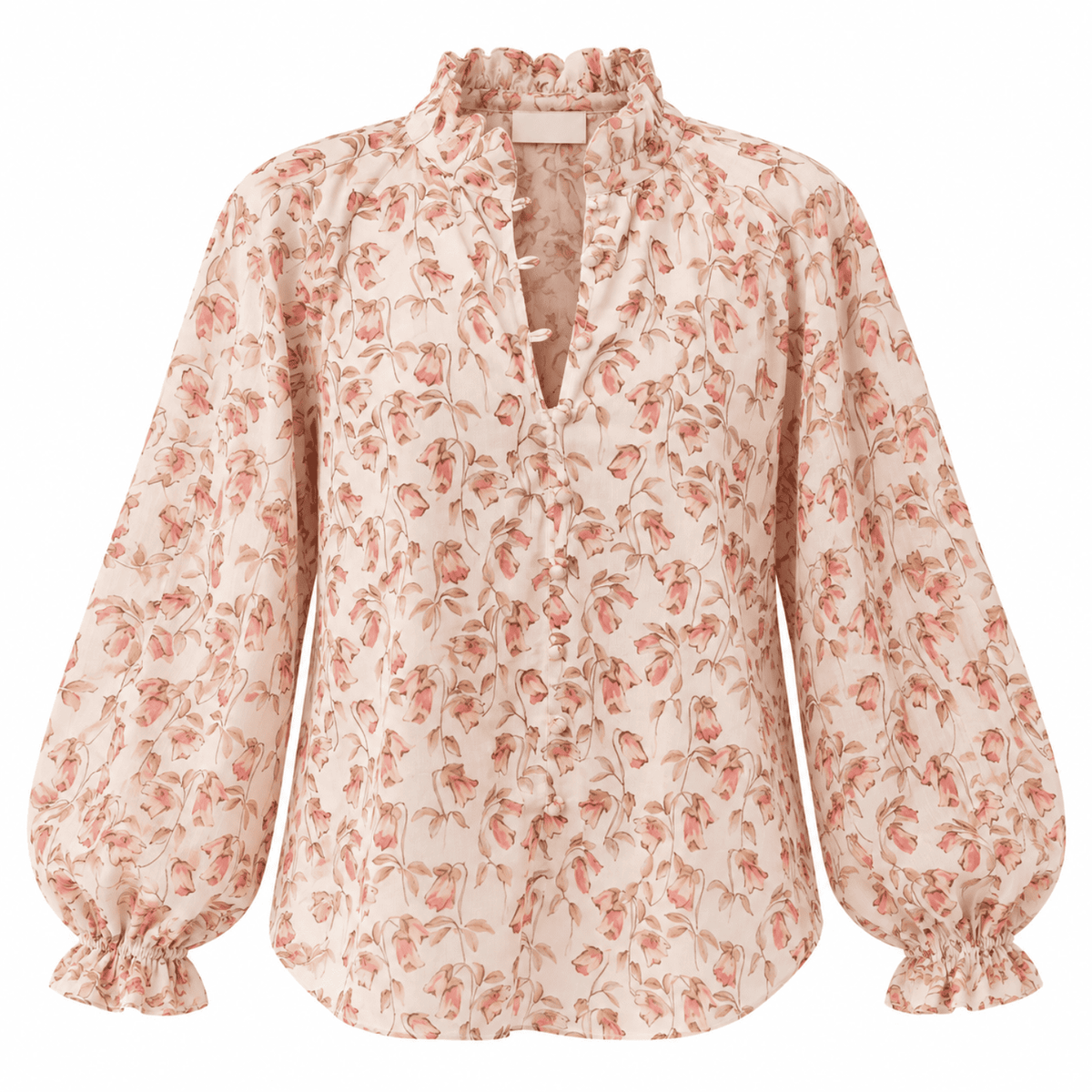 Kathy High Neck Shirt - Multi Color