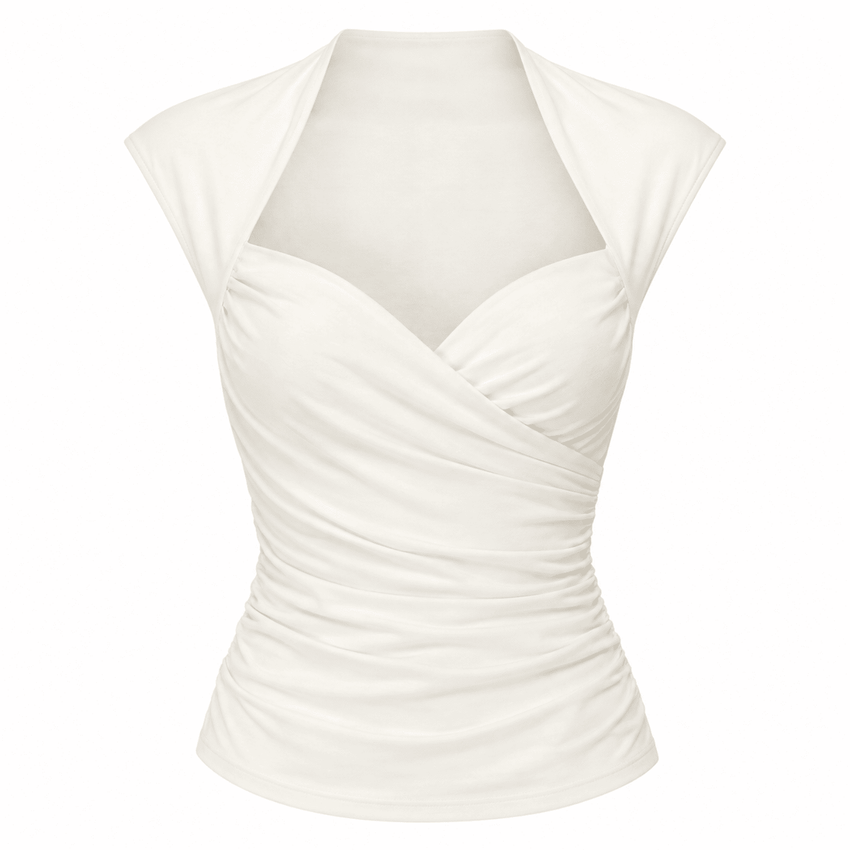 Charlie Wrap Blouse - ECRU