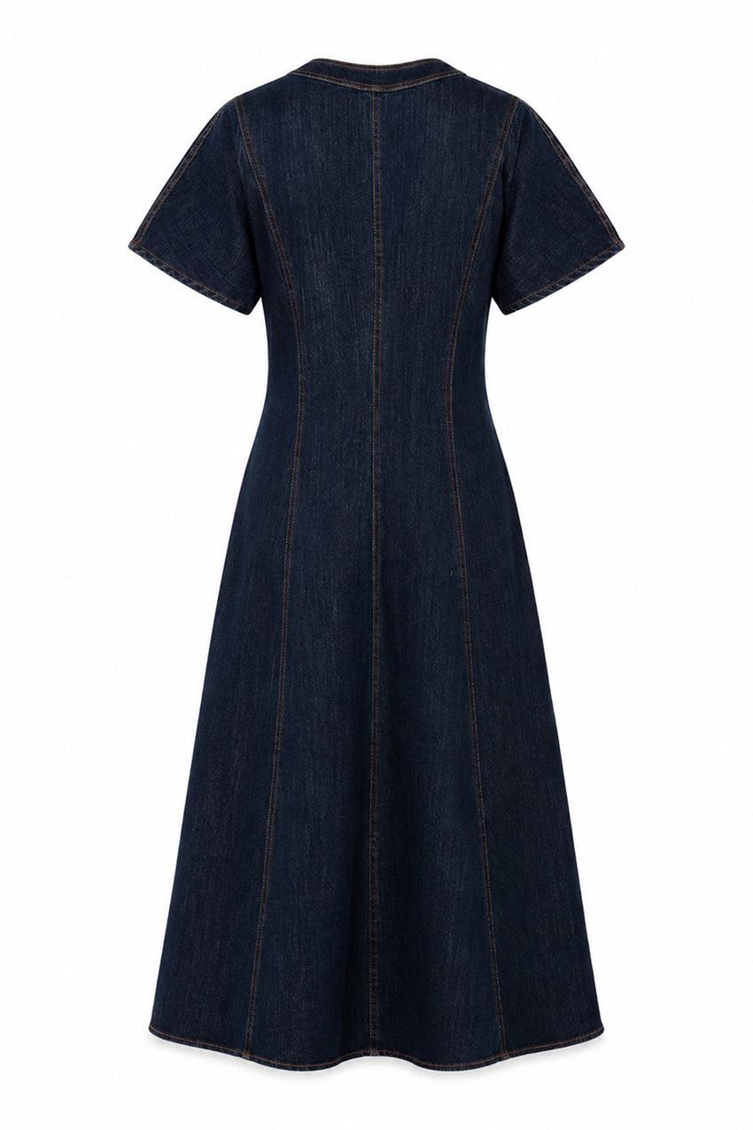 Kennedy Midi Dress - INDIGO