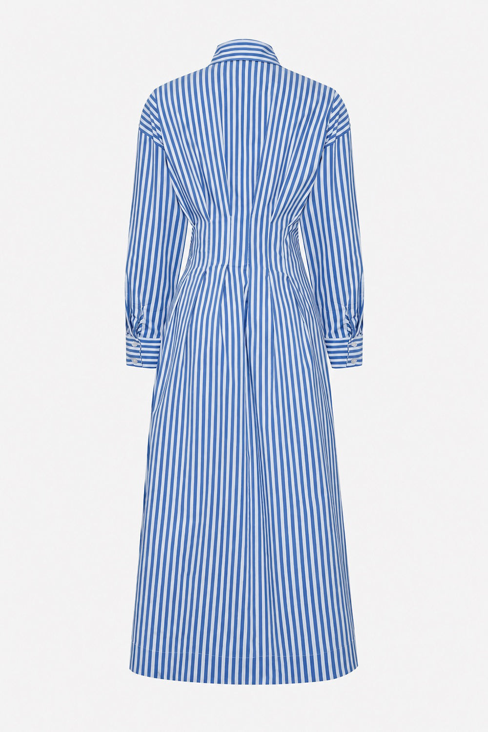 Sutton Collar Midi Dress - BLUE