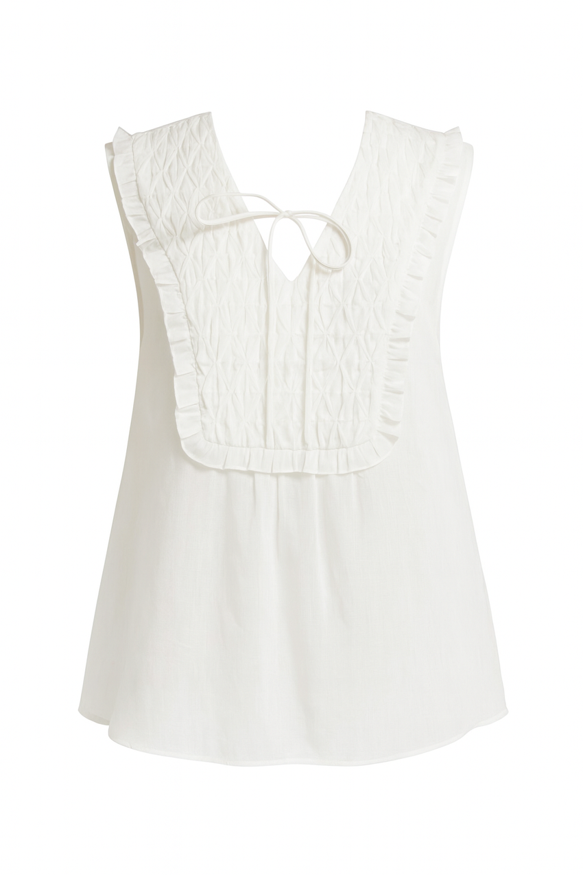 Chanler Sleveeless Lace Blouse - ECRU
