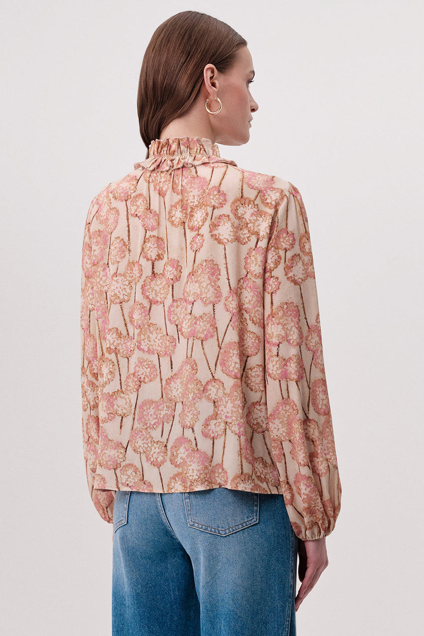 Paulaina Tie Neck Blouse - MULTI COLOR