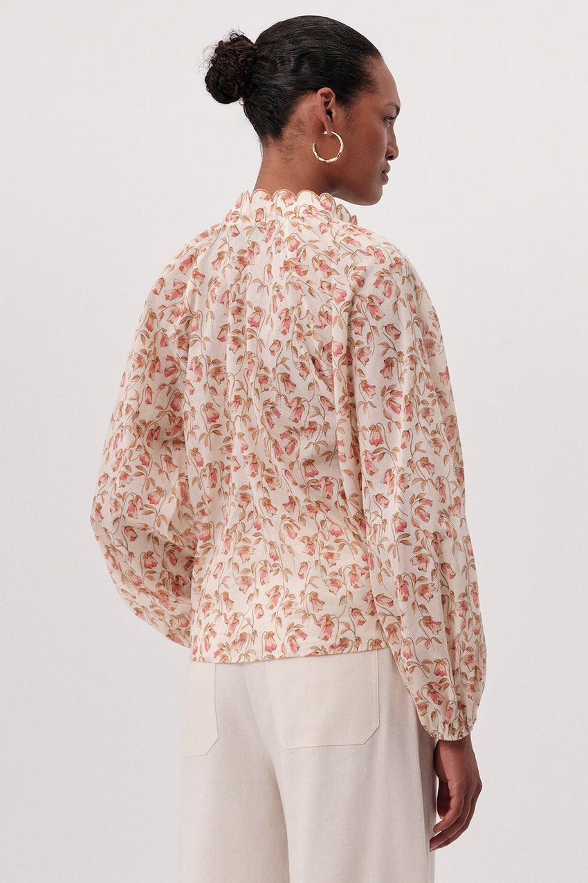 Kathy High Neck Shirt - MULTI COLOR