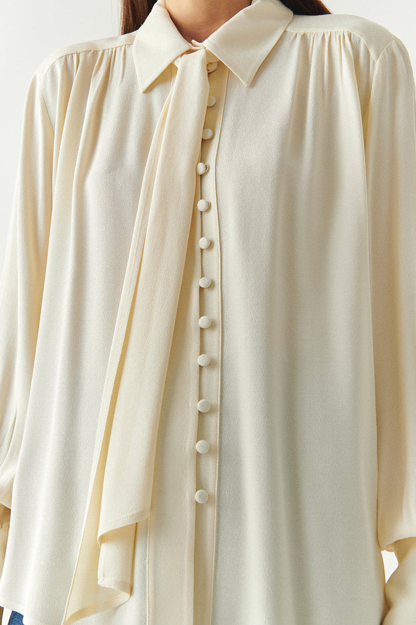 Harlee Long-Sleeve Shirt with Shirt Collar